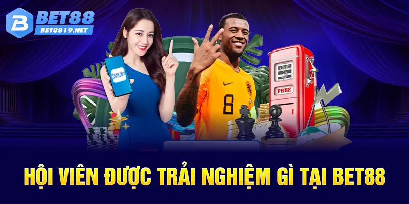 Hội viên được trải nghiệm gì tại BET88